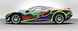 Illustration for article titled Neon Genesis Evangelion Turned into a Hideous Japanese Car